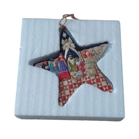 Jim Shore Christmas Nativity Star Ornament - Picture 7 of 11